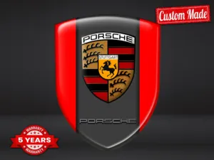 Porsche Étiquette Étanche Résistante Sport Personnalisée